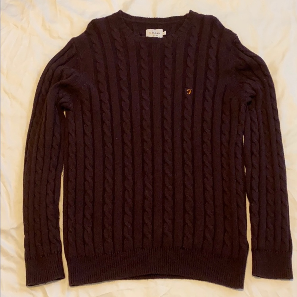 Farah dark maroon sweater